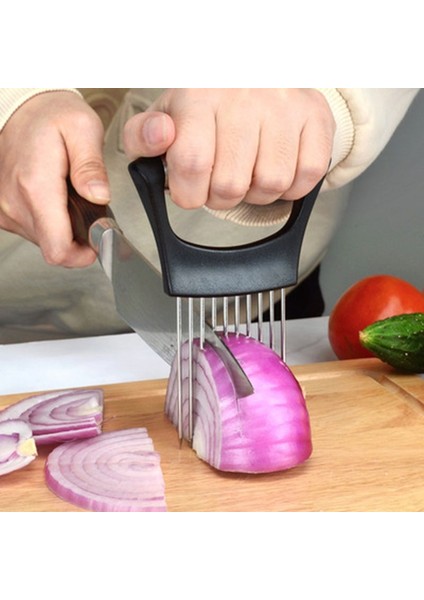 Mavi Stil 1 Adet Soğan Dilimleme Kesici Doğrayıcı Domates Sebze Limon Patates Kesici Dilimleme Koku Giderici Mutfak Güvenli Yardımcı Aracı (Yurt Dışından) fırsatları