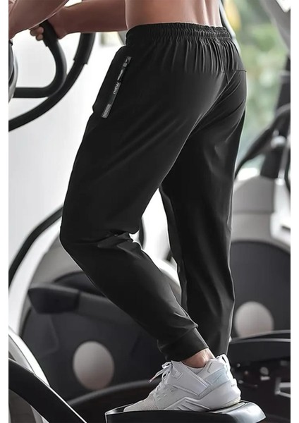 New Sport Fermuar Detaylı Erkek Running Koşu Egzersiz Spor Salonu Eşofman Altı