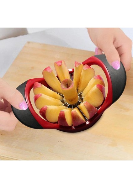 Paslanmaz Çelik Elma Kesici Ev Meyve Armut Bölücü Dilimleme Sebze Kesicisi Rahat Saplı Mutfak Aksesuarları (Yurt Dışından)