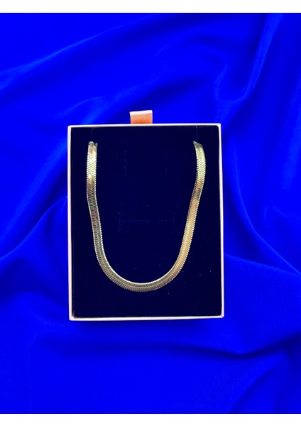 Italyan Ezme Altın Sarısı (Gold) Paslanmaz Çelik Kolye 45CM modelleri