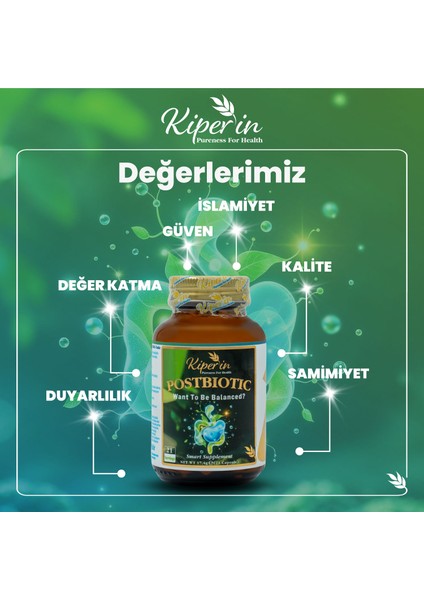 Postbiyotik 210 Milyar Cfu Rhamnosus & Plantarum (21KAPSÜL & 700MG) | Akıllı Gıda Takviyesi