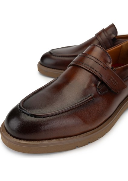 Erkek Deri Kahverengi Casual Ayakkabı 537 3461 Erk Ayk SK24-25 Cevız Dr modelleri
