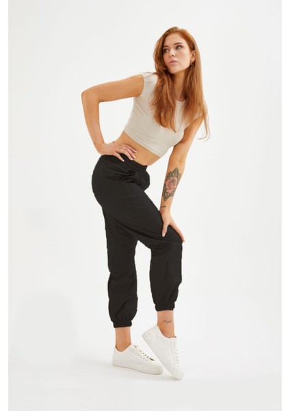 Kadın Deri Içi Velvet Kadife Jogger Siyah Pantolon fiyatları