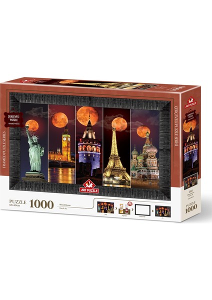 Kanlı Ay 1000 Parça Çerçeveli Puzzle