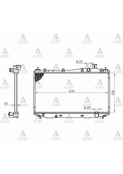 10511 Radyatör Su Civic 01-06 M-T Brazing 19010PLCJ01