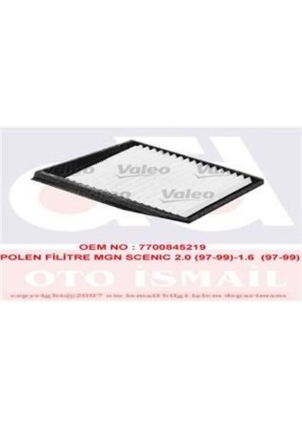 698176 Polen Filtresi Scenic I 01 97-09 99-Scenic Iı 09 99-06 03 7700845219
