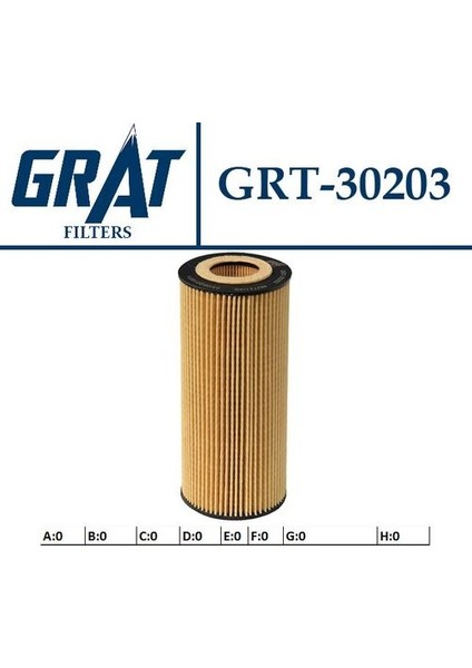 30203 Yağ Filtresi M57-M57N-E46 E90 E60 E63 E65 X3 E83 X5 E70 X6 E70 11427788460