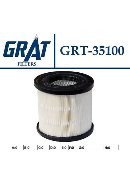 35100 Hava Filtresi Isuzu D-Max 02- 897147