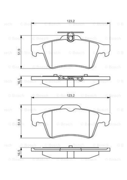 0986495216 Arka Fren Balatası Laguna Iı Iıı Vectra C C-Max Focus Iı 04-Focus Iı C-Max 03 07 3M512M008AA