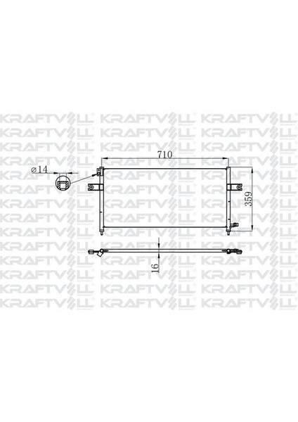 08060025 Klima Radyatörü Nissan Pickup D22 98-710X328X19 921103S401