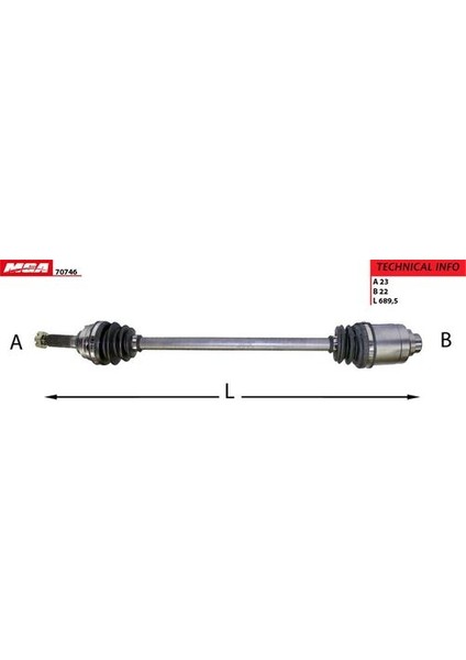 70746 Aks Komple Sağ Suzuki Alto 91-01