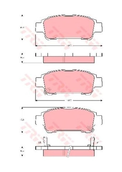 GDB3249 Arka Fren Balatası Avensis Verso Vvt I D4D 03- 446628040