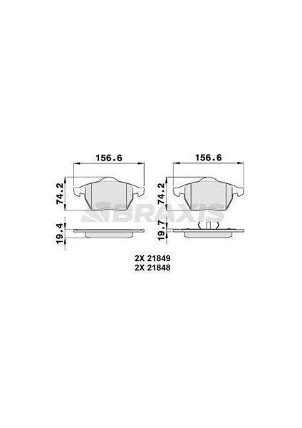 AA0147 Ön Fren Balatası Sharan Galaxy Alhambra 95-9 7M0698151B