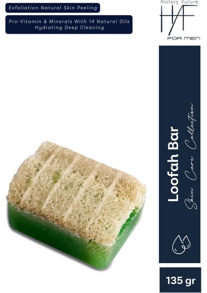 Erkeklere Özel Derin Temizlik & Yenileyici Doğal Peeling Etkili Lifli Loofah Bar Sabunu 135 g modelleri