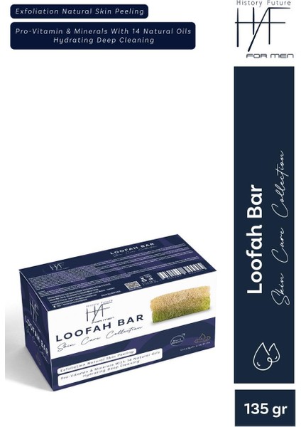 Erkeklere Özel Derin Temizlik & Yenileyici Doğal Peeling Etkili Lifli Loofah Bar Sabunu 135 g fırsatları