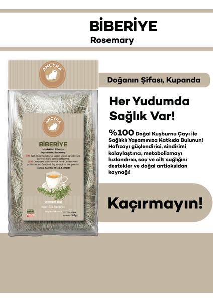 Biberiye Bitki Çayı Rosemary Tea 100 gr fiyatları