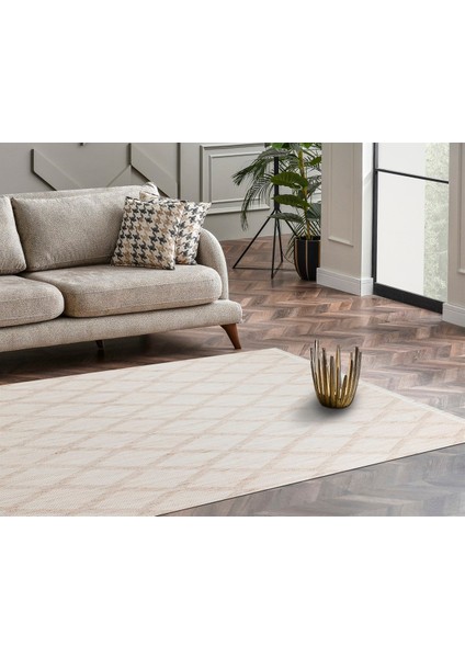 Cozy Koleksiyonu Örgü Desenli Halı Czy 04 Beige