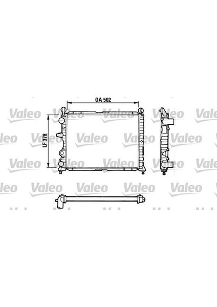 811071 Motor Su Radyatörü Tempra Tipo 1.4 1.6 S 500X378X34 7641779