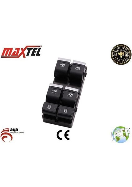 18231131 Cam Kaldırma Anahtarı A6 18-Sol Dörtlü Siyah 10 Pın 4KD959851B