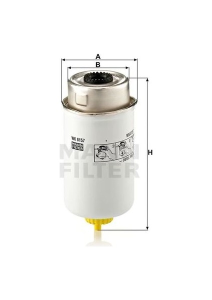 WK8157 Mazot Filtresi Atom Transit V148 2.0tdcı 04-05 03C119176AA