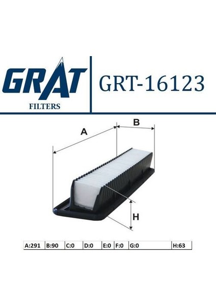 16123 Hava Filtresi I10 08-11 1.1 Crdı Dizel 281130X200