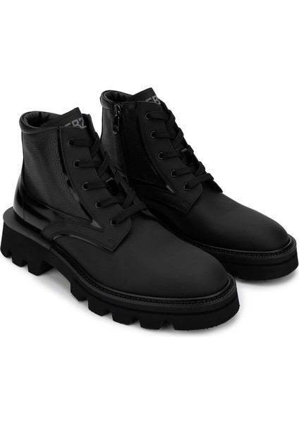 Erkek Deri Siyah Casual Bot 480 95003 Erk Bot SK24-25 Nero fiyatları