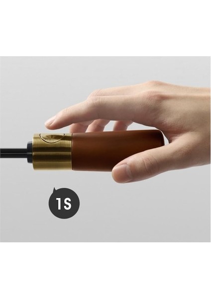 Hss 12 Kemik Otomatik Şemsiye Masif Ahşap Sap-Mavi (Yurt Dışından) indirimleri