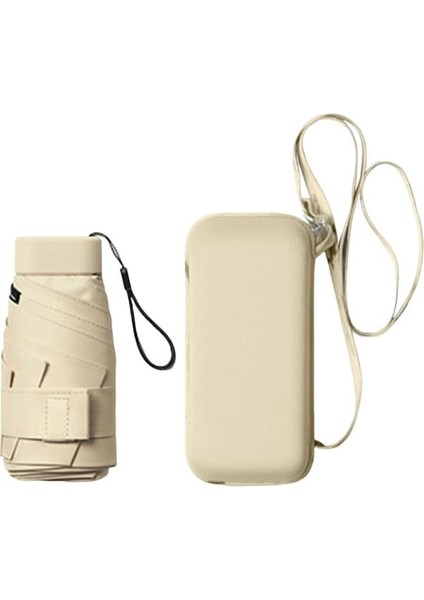 Hss Seyahat Şemsiyesi Güçlü Hafif Su Geçirmez Kompakt Şemsiye Erkekler Kadınlar Için -Bej Rengi (Yurt Dışından) fırsatları