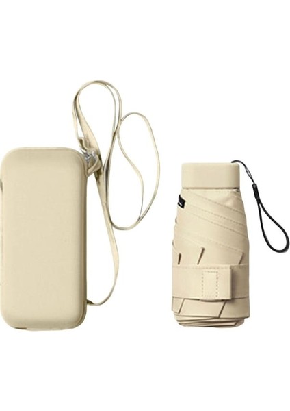 Hss Seyahat Şemsiyesi Güçlü Hafif Su Geçirmez Kompakt Şemsiye Erkekler Kadınlar Için -Bej Rengi (Yurt Dışından) indirimleri