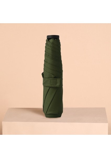 Ww 6 Kaburgalı Ultra Hafif Katlanır Şemsiye-Koyu Yeşil (Yurt Dışından)