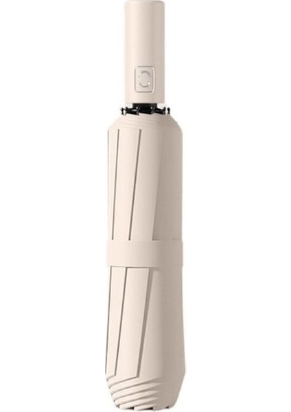 Lbw Otomatik Güneş Şemsiyesi Uv Moda Otomatik Şemsiye - Bej (Yurt Dışından)