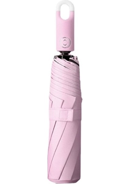 Hss Yaratıcı Kanca Tipi Otomatik 4 Katlı Şemsiye -Pembe (Yurt Dışından)