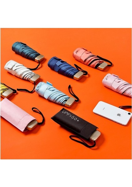 Hss Mini Güneş Şemsiyesi Şemsiye Güneş Kremi Uv Karşıtı Küçük Taşınabilir Şemsiye -Açık Mavi (Yurt Dışından) fırsatları