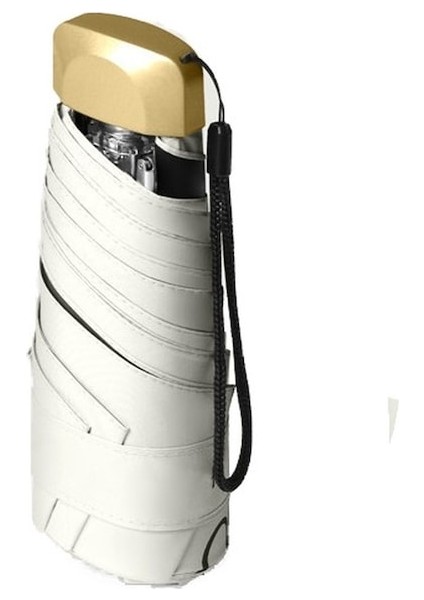 Hss Güneş Şemsiyesi Şemsiye Güneş Kremi Uv Karşıtı Küçük Taşınabilir Şemsiye -Bej - Beyaz (Yurt Dışından) indirimleri