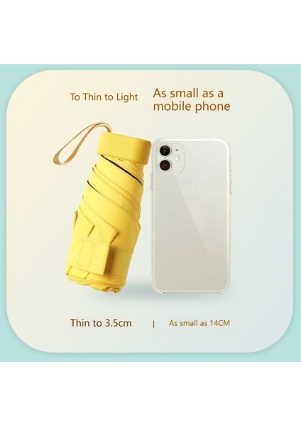 Hss Küçük Taşınabilir Cep Kapsül Şemsiye-Beyaz (Yurt Dışından) fiyatları