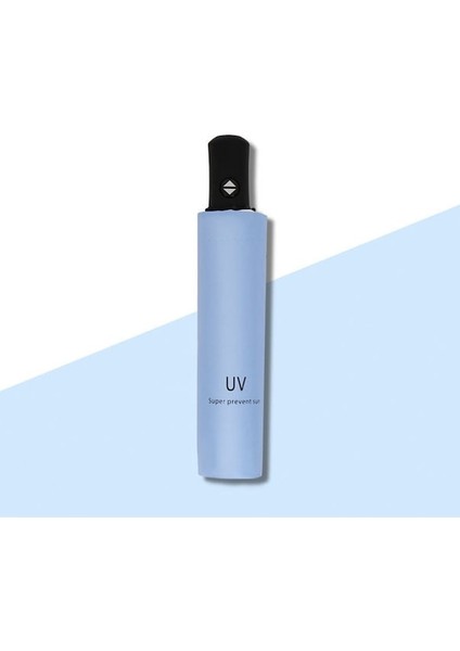 Hss Otomatik Uv Şemsiye Yağmur Veya Parıltı Çift Kullanımlı Şemsiye Güneş Geçirmez Seyahat Vinil Şemsiye Katlanabilir Katlanır Şemsiye-Mavi (Yurt Dışından) indirimleri