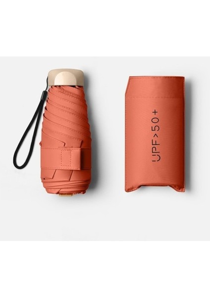 Lbw Taşınabilir Katlanır Şemsiye - Turuncu (Yurt Dışından) indirimleri