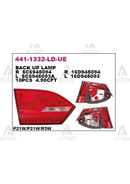 4411332LLDUE Bagaj Stop Lambası Sol Volkswagen Jetta 10 5C6945093A
