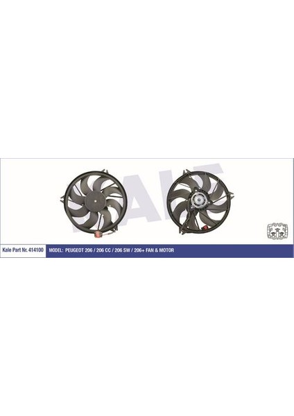 414100 Fan Motoru 206 1.4hdı 206 1.4 16V ET3J4 Klimalı 250W 1253.R7