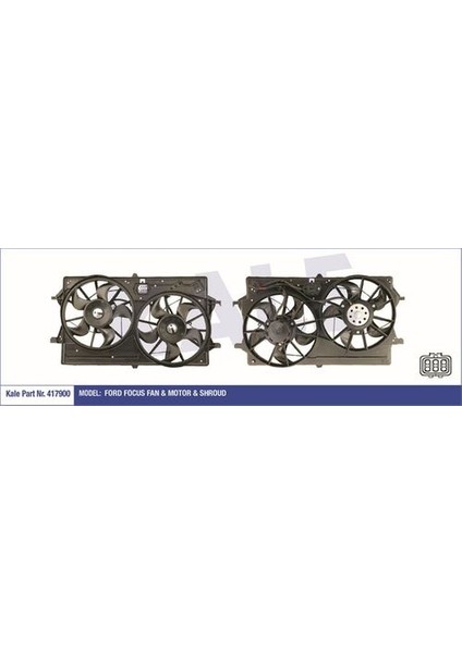 417900 Fan Motoru Komple Ac Çiftli 1.6 Zetec 16V Focus Bm 98-03 98AB8C607E