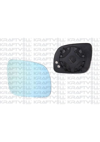 09080164 Dış Dikiz Ayna Camı Elektrikli Isıtmalı Convex Camlı Sağ (Blue Glass) Golf Iv (99-04) 1J1857521E