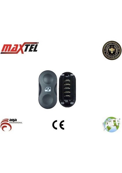 18204983 Cam Anahtarı Dacia Duster Sandero 5 Fişli Tekli Gri 8200602227