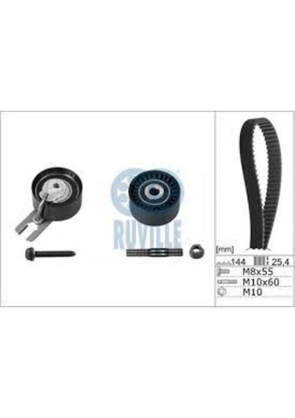 59WPK4312D-1 Devirdaimlı Eksantrik Gergi Kiti 144X254 FIESTA-C2-C3-NEMO-BIPPER-206-307 1.4 Tdcı-Hdı 02 Euro 4 2S6Q8A615AB-2S6Q8591BA 2S6Q8B596AB