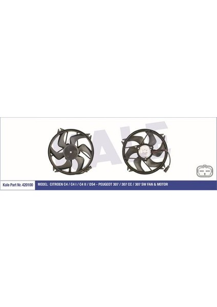 420100 Fan Motoru C4 C4 Iı Ds4 P307 P307 cc 307 Sw 200W 1253A6