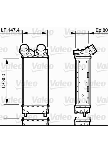 818837 Turbo Soğutucu Radyatör Intercooler Berlingo Iıı C4 C4 Picasso 308 3008 5008 Partner Tepee 1.6hdı 08- 0384.L4