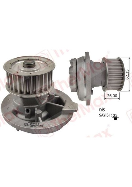 T01.168 Devirdaim Astra F-G-Vectra A-B-Omega B-Kadett E-Calibra A 1.8ı 16V-1.7D-2.0I 16V T 1334041 1334053