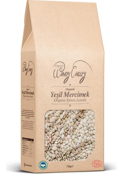 Yeşil Mercimek (750 gr) Yerli ürün