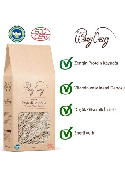 Yeşil Mercimek (750 gr) Yerli ürün fiyatları