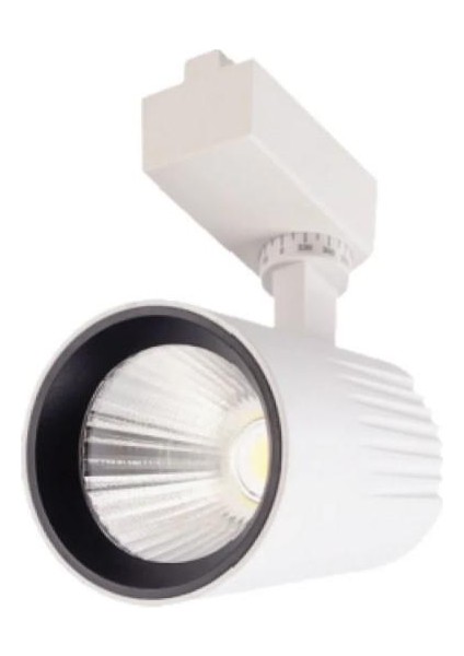 40W Beyaz Kasa Pro Ray Spot Armatürü 3000K Günışığı