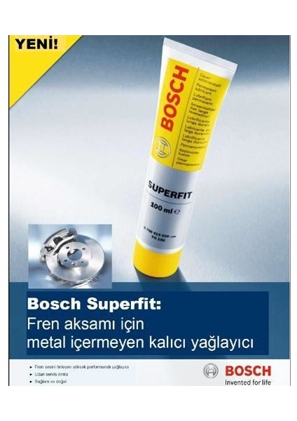 5000000150 Superfit Fren Aksamı Mineral Yağlayıcı 100ML Tüp Gres Yağ